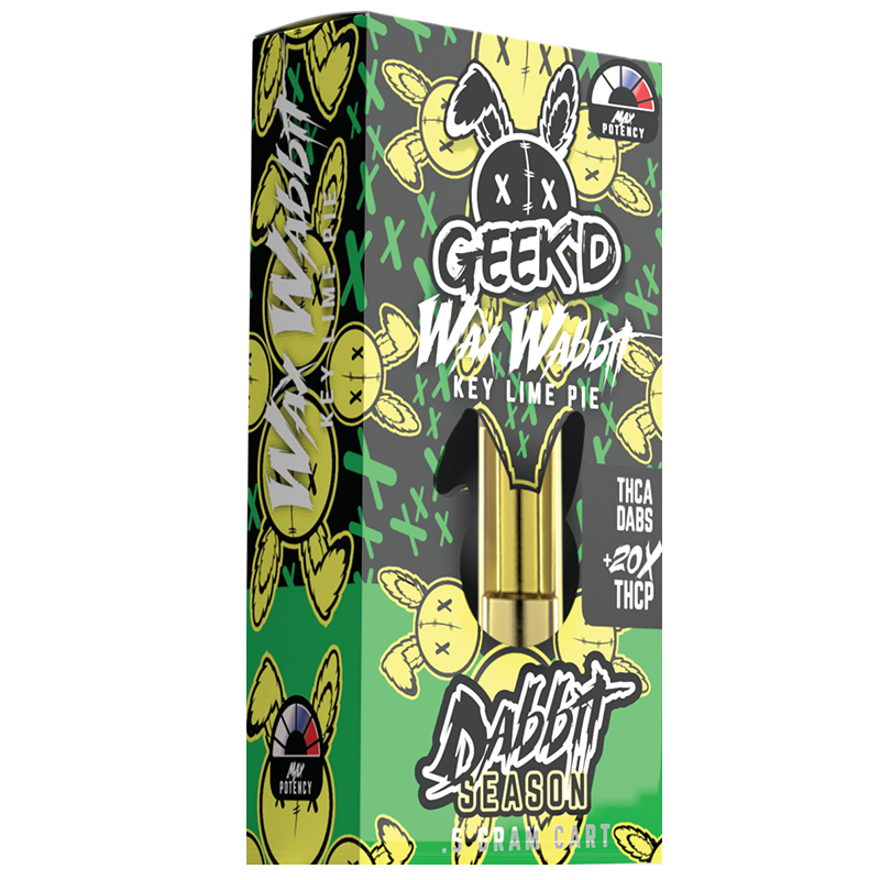 Wax Wabbit Key Lime Pie (Hybrid): Detailed shot of Wax Wabbit Key Lime Pie, featuring a sweet, zesty aroma and relaxing, creative effects (Hybrid).