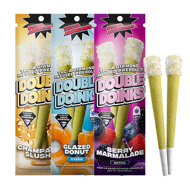 Delta Munchies - Double Doinks - THCA Pre-Rolls - 3g
