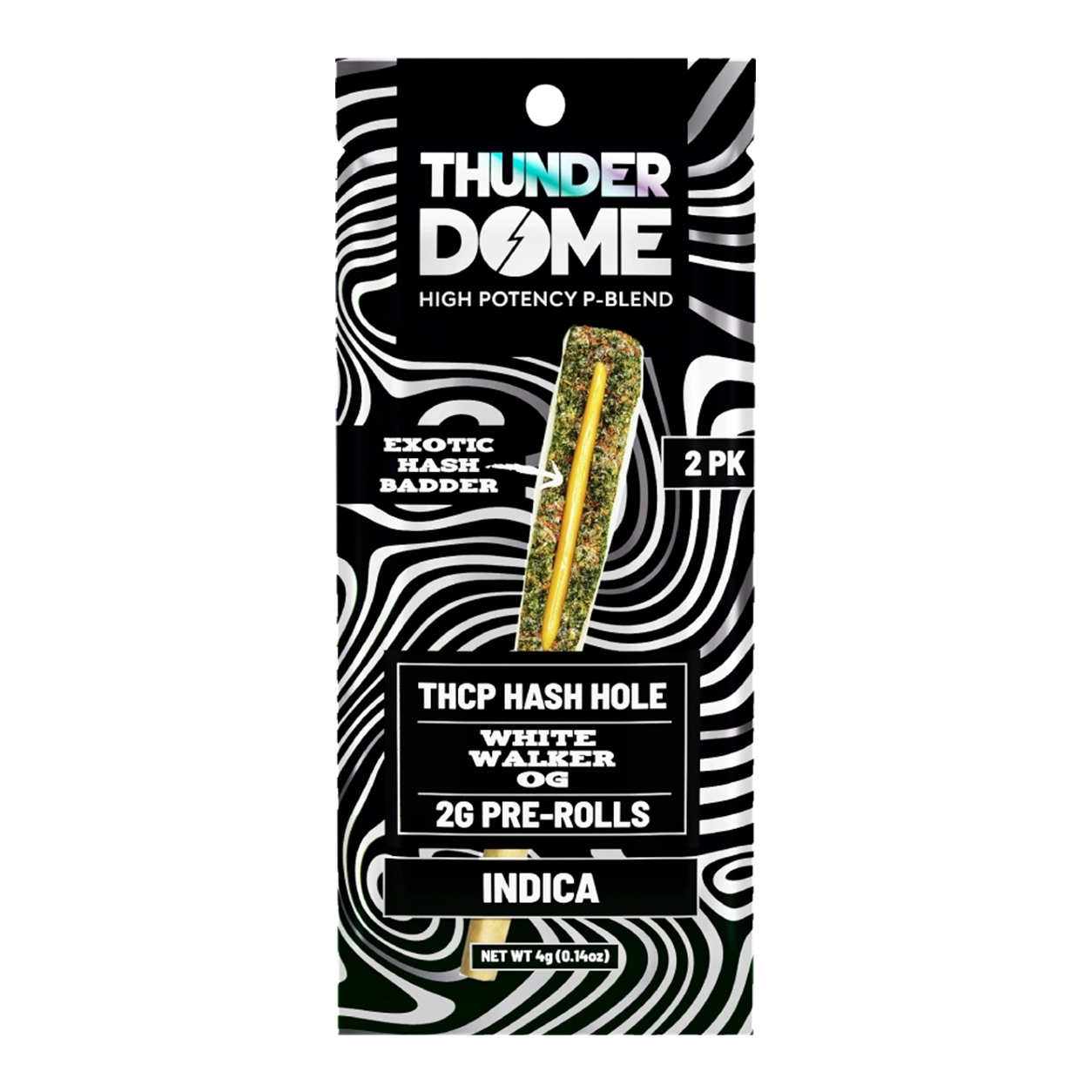 DomeWrecker – Thunderdome THCP Hash Hole Pre-Rolls – 4g (2ct).