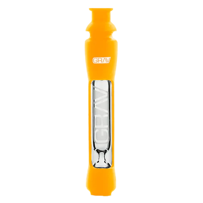 Mustard Yellow: GRAV 12mm Silicone Taster in Mustard Yellow - Stylish and durable one-hitter with shock-absorbing silicone, ideal for quick, convenient smoking.