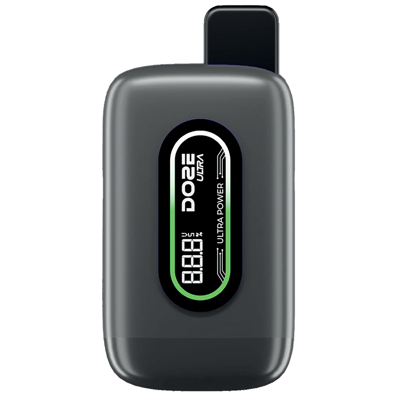 The Doze Box Ultra 510 vape pen, showcasing its sleek stealthy design and LED screen, displaying battery life, power settings, and voltage for ultimate control.