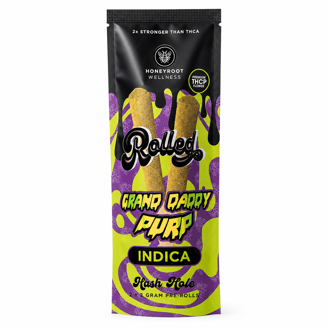 HoneyRoot - Rolled THC-P Hash Hole Prerolls – 4g.