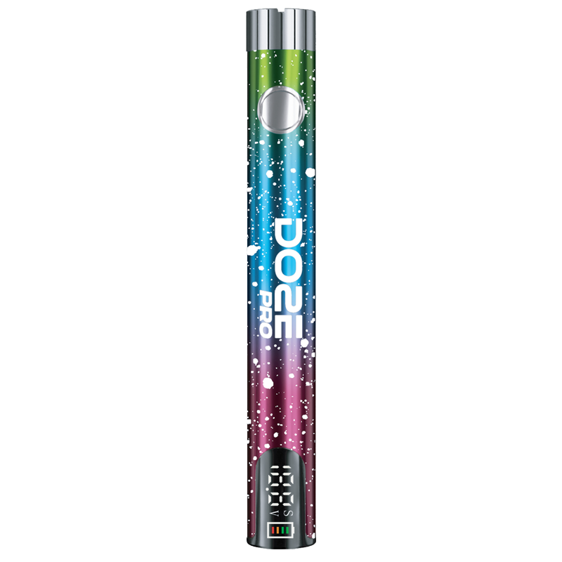 Rolling Rainbow: Doze Pro 510 Pen Battery - Rolling Rainbow variant, sleek and vibrant, equipped with a high-performance 650mAh battery for exceptional vaping.