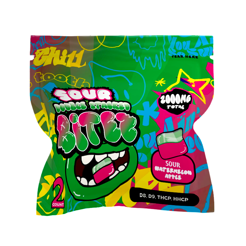 Ocho Extracts x Trip Drip x Sugar - SOUR BITEZ - DELTA 8 + DELTA 9 + THCP + HHCP - Gummies - 2000mg.