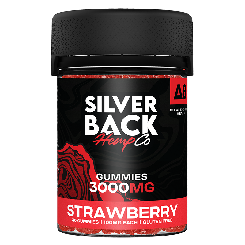 Strawberry Delta 8 Gummies – Classic, juicy strawberry-flavored Delta 8 gummies packed with live resin.