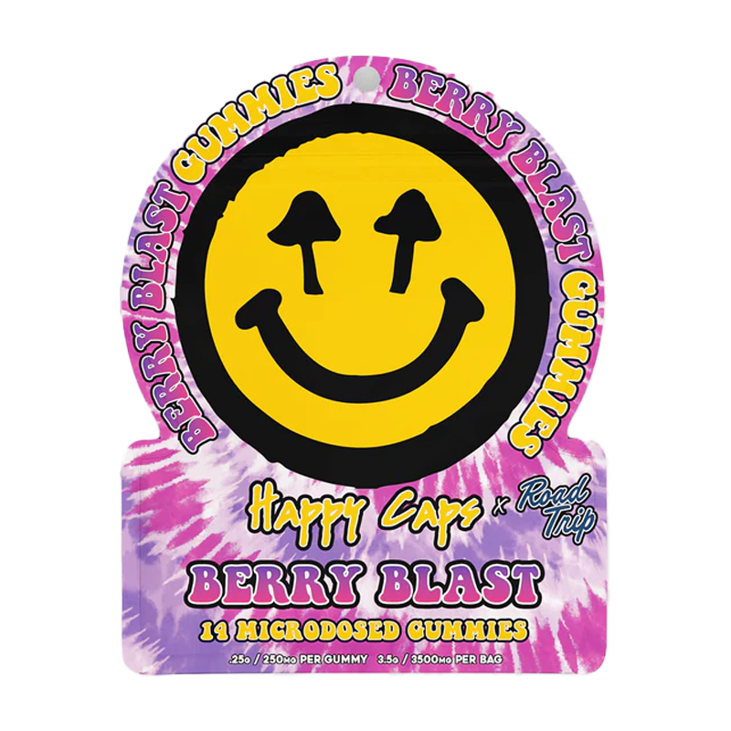 Road Trip x Happy Caps - Microdose Mushroom Gummies - 14ct