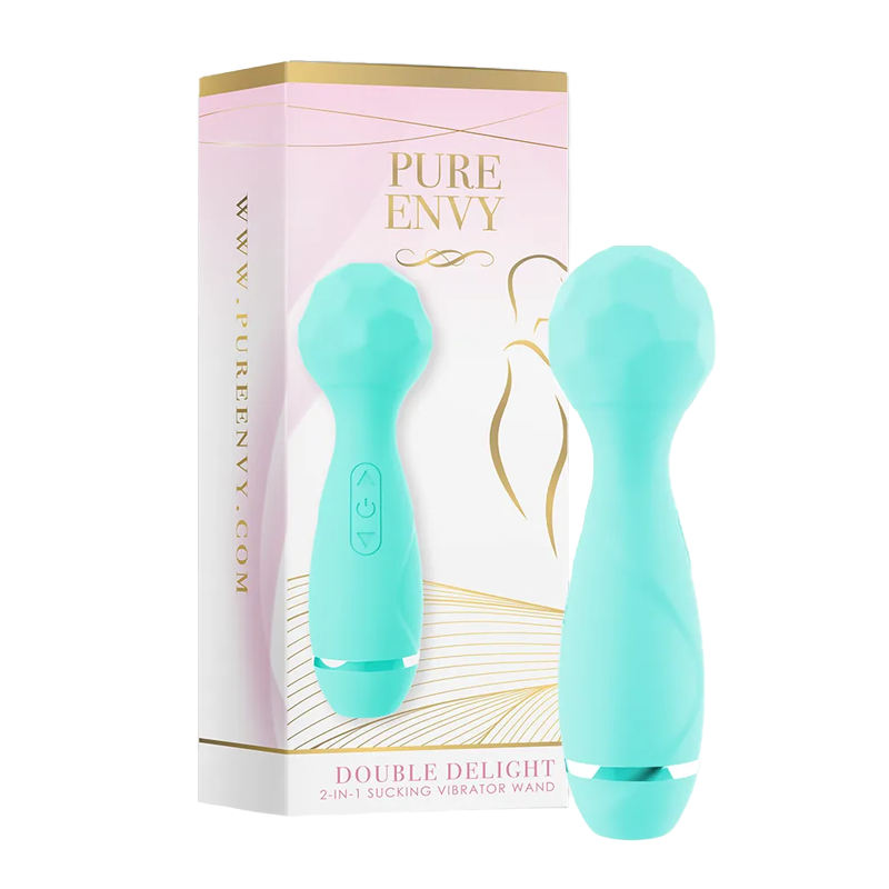 Pure Envy - Double Delight Dual Vibration & Suction Toy