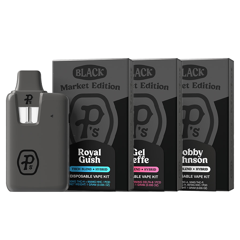 Pushin P's - Black Market Edition - Disposable Vape Kit - 1g