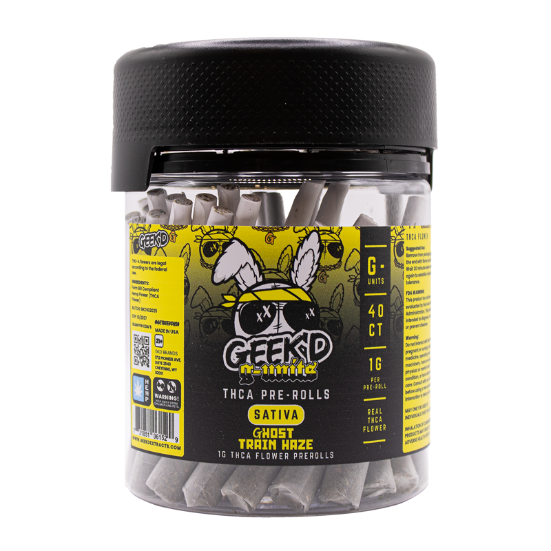 Geek'd Extracts - G-Units THCA Pre-roll - 40ct