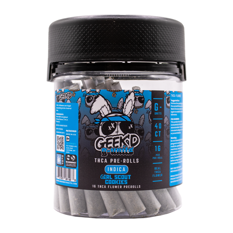 Geek'd Extracts - G-Units THCA Pre-roll - 40ct