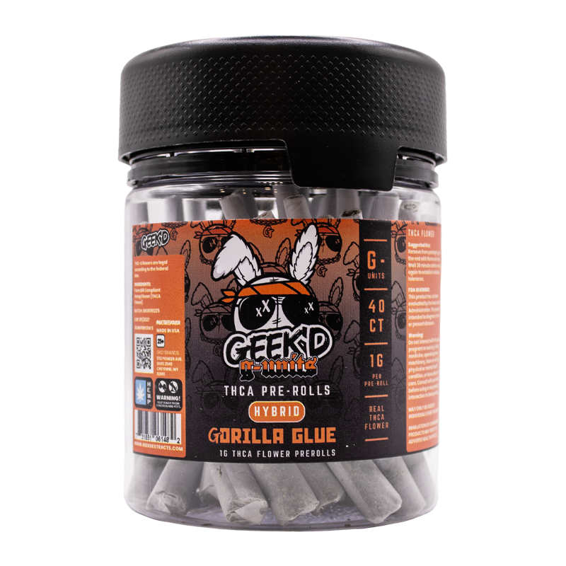 Geek'd Extracts - G-Units THCA Pre-roll - 40ct