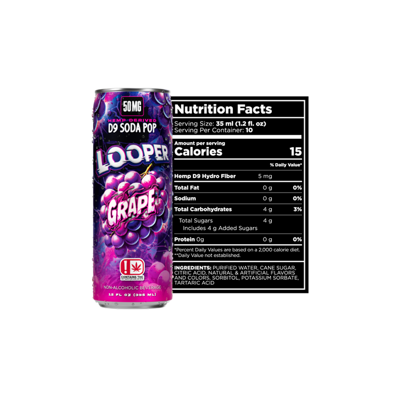 Looper - D9 50mg Soda Pop - 12oz