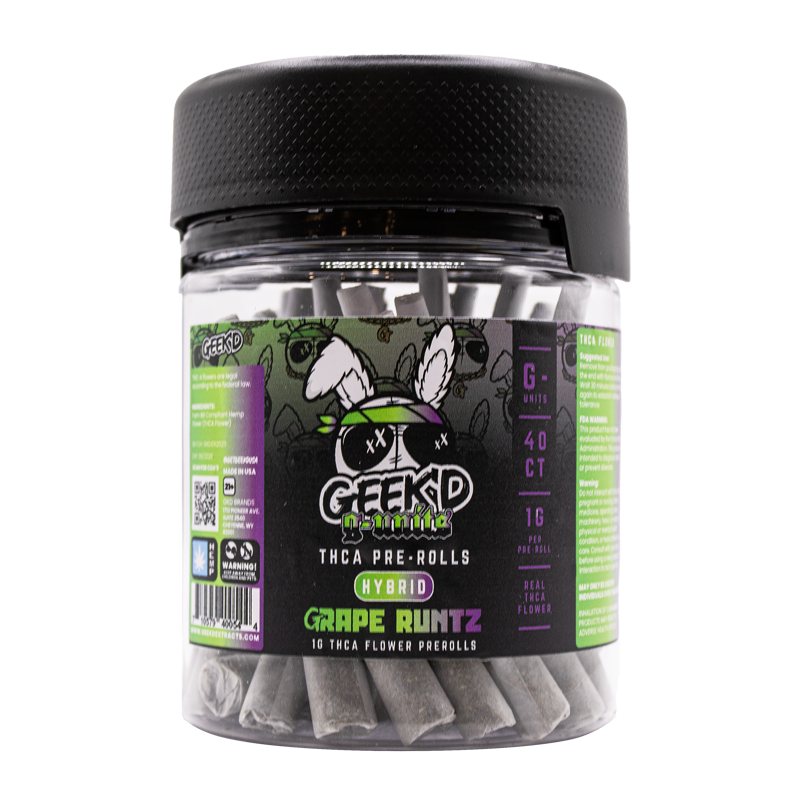 Geek'd Extracts - G-Units THCA Pre-roll - 40ct