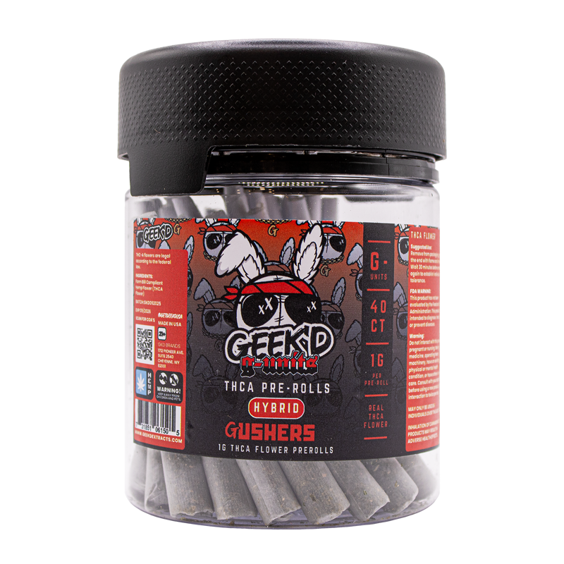 Geek'd Extracts - G-Units THCA Pre-roll - 40ct