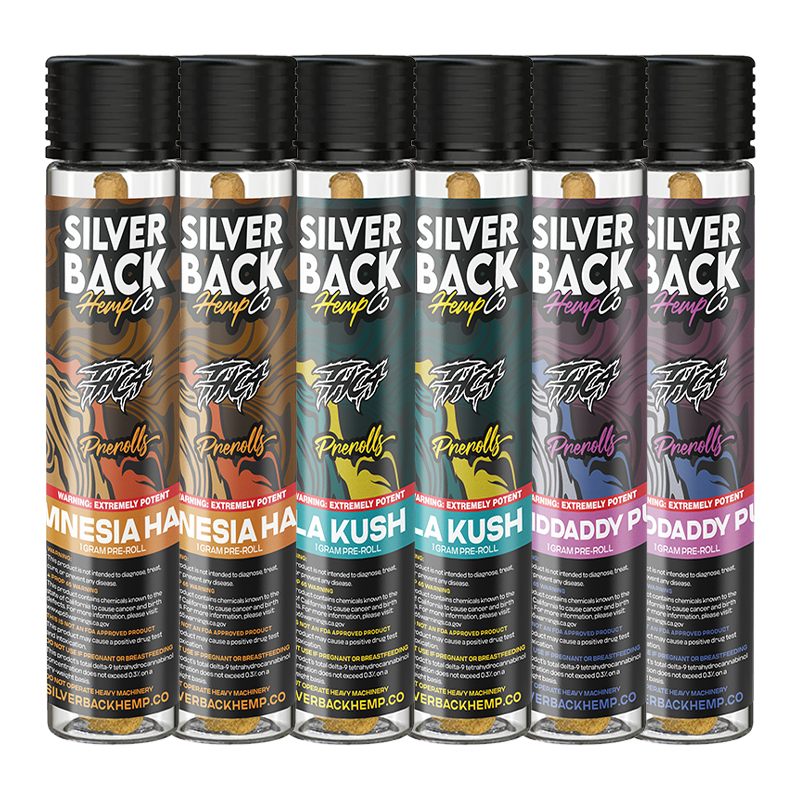 Silverback Hemp Co - THCA Pre-Rolls - Jungle Pack - 6 x 1g