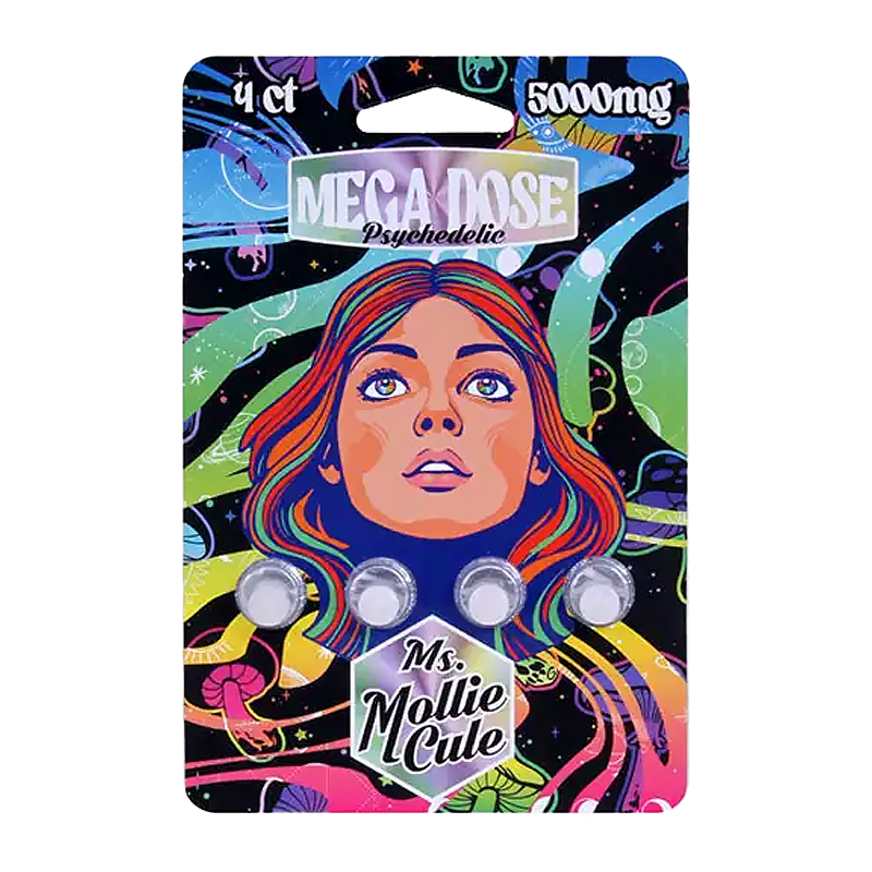 Mega Dose Psychedelic - Ms Mollie Cule Mushroom Tablets