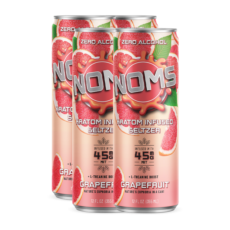 Nom’s Kratom Seltzer – 12oz Can