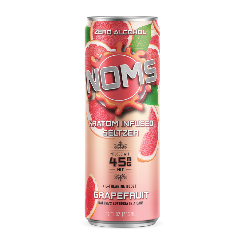 Nom’s Kratom Seltzer – 12oz Can