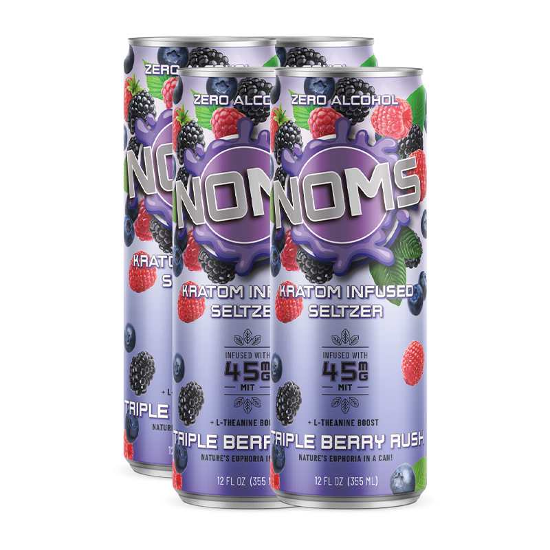 Nom’s Kratom Seltzer – 12oz Can