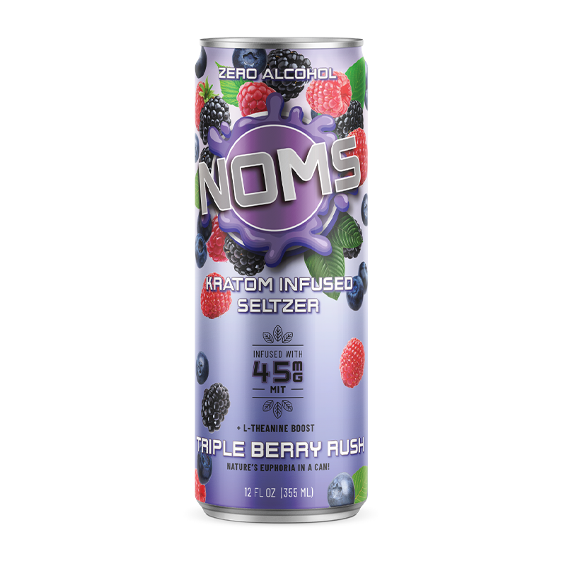 Nom’s Kratom Seltzer – 12oz Can