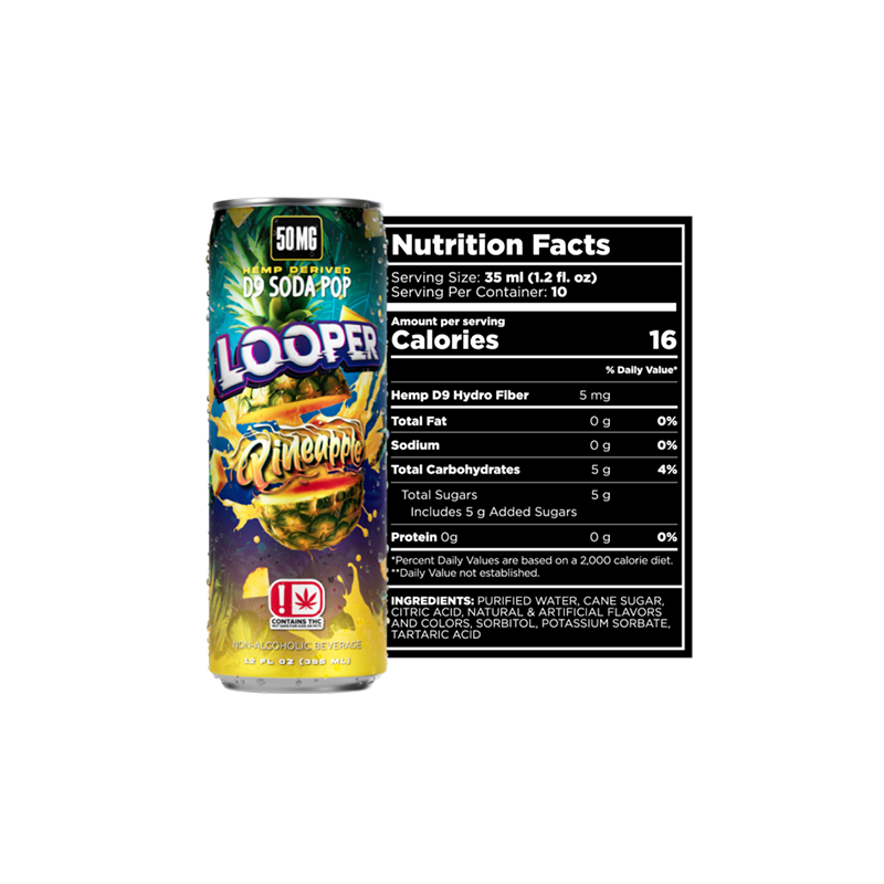 Looper - D9 50mg Soda Pop - 12oz
