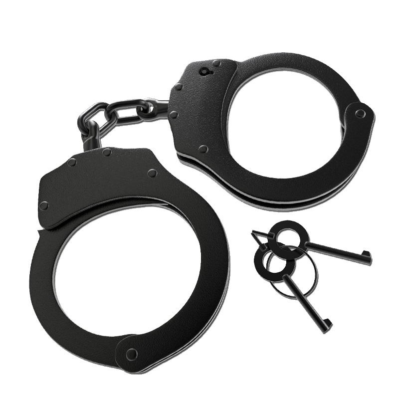 Official Police Style Black Handcuffs