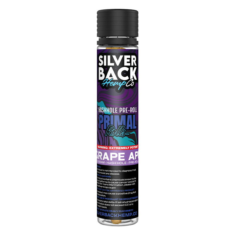 Silverback Hemp Co. - Primal Rolls - Hash Holes - Grape Ape