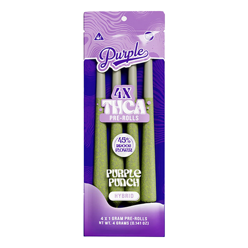 Purple - THCA Pre-Rolls - 4x1g