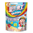 Skittles Yogurt Gummies - A fruity and creamy snack mix of strawberry, grape, orange, lemon, and lime gummies covered in yogurt, available in a resealable pouch for on-the-go enjoyment.