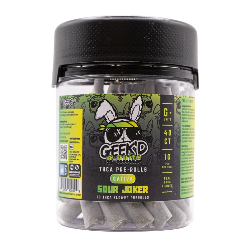 Geek'd Extracts - G-Units THCA Pre-roll - 40ct