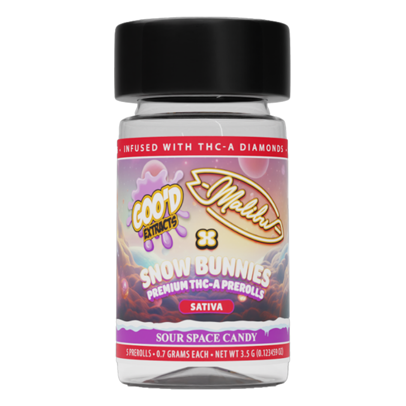 Goo'd Extracts - Malibu Snow Bunnies Pre-Rolls - 5ct