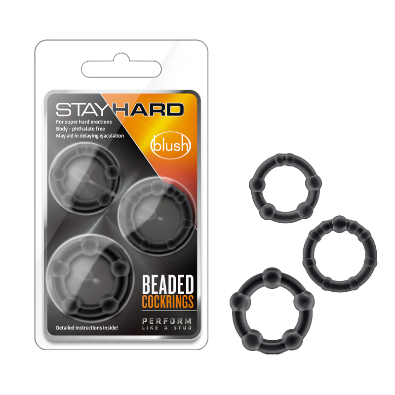 Blush - Stay Hard Beaded Cock Rings