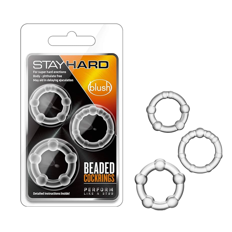Blush - Stay Hard Beaded Cock Rings