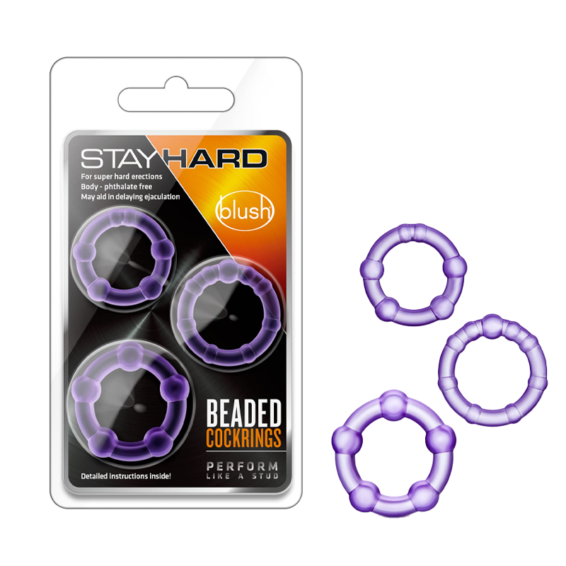 Blush - Stay Hard Beaded Cock Rings