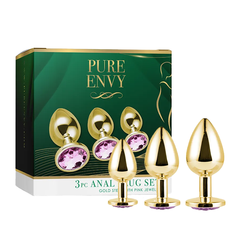 Pure Envy - Gold Plated Anal Plug Set