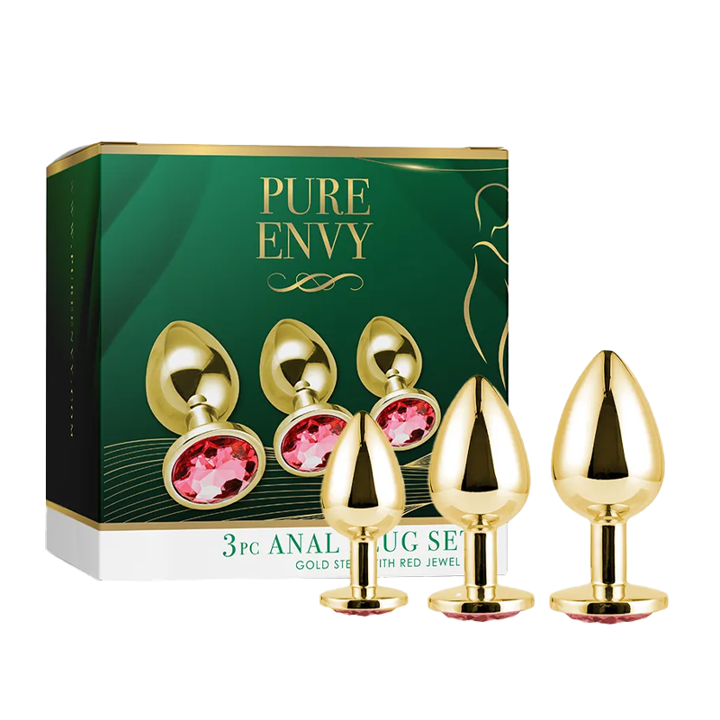 Pure Envy - Gold Plated Anal Plug Set