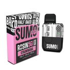 Strawnana Half Bak’d Sumo Rosin Blend Disposable – Hybrid vape blending sweet strawberry and banana flavors with a potent cannabinoid kick.