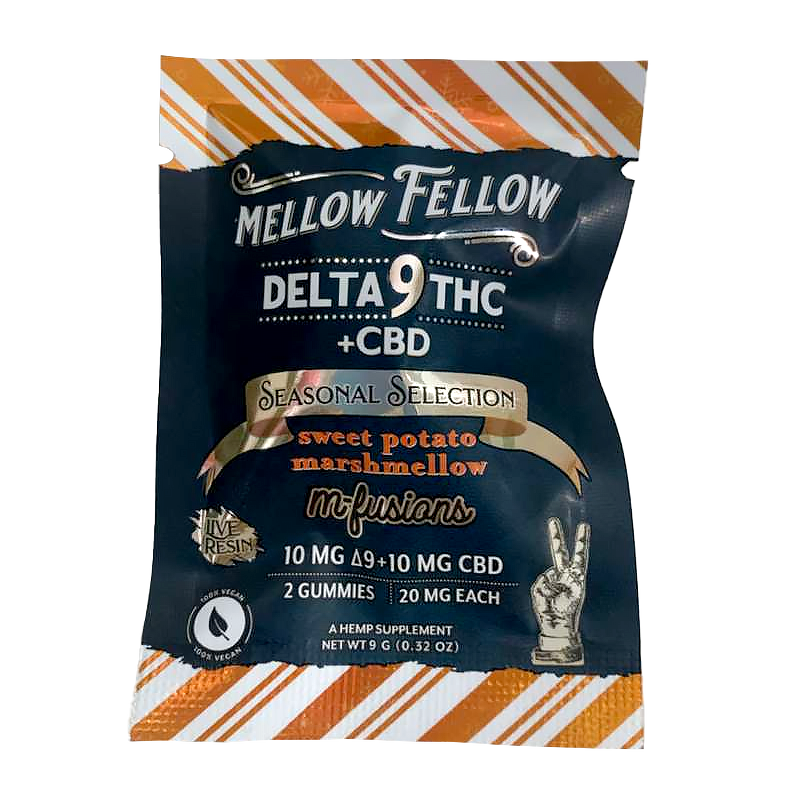 Mellow Fellow - Live Resin Delta 9 + CBD Gummies - 40mg