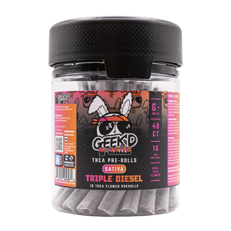Geek'd Extracts - G-Units THCA Pre-roll - 40ct