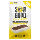 Sow Good Jumbo Vanilla Ice Cream Sandwich - A freeze-dried twist on the classic, delivering creamy vanilla flavor with a satisfying crunchy texture.