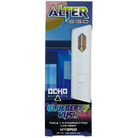 Blueberry Kush: Ocho Extracts Alter Ego Disposable with Blueberry Kush (Hybrid), offering a sweet and relaxing vaping experience with a fruity twist.