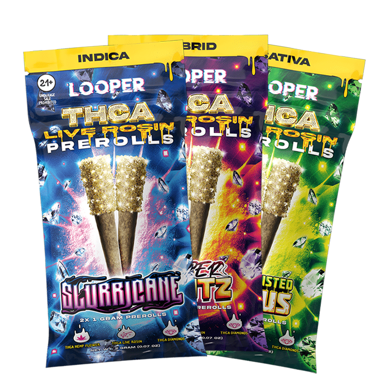 Looper - THCA Live Rosin Pre-rolls - 2g