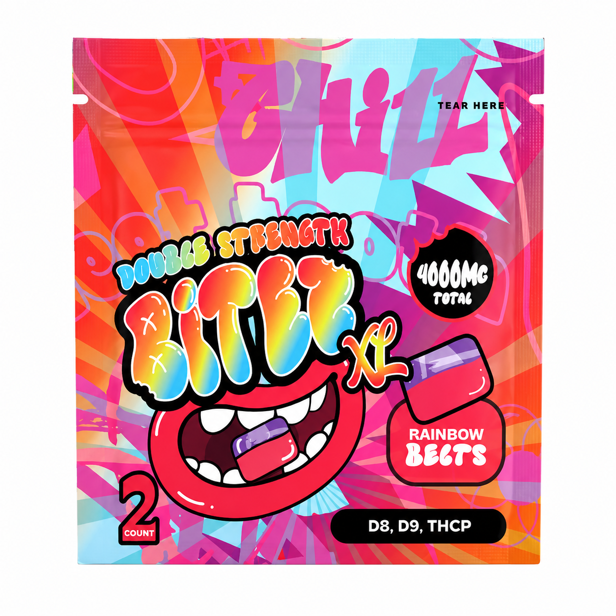 Double Stacked BITEZ XL Gummies – 4000MG.