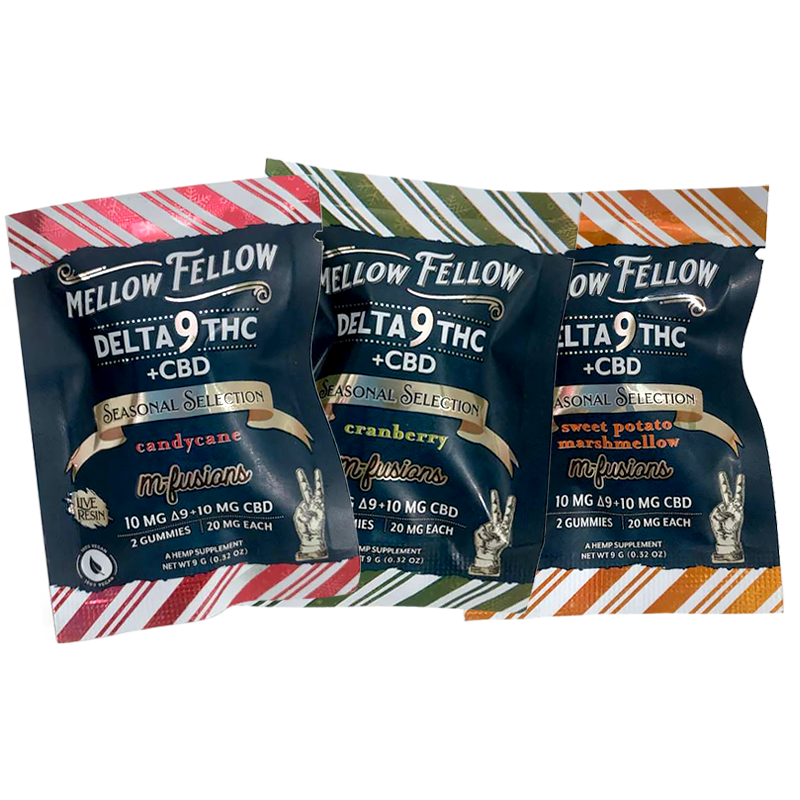 Mellow Fellow - Live Resin Delta 9 + CBD Gummies - 40mg