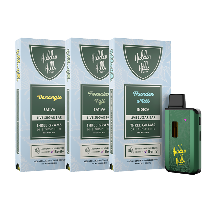 Hidden Hills - Rizz Blend Live Sugar Bar - Disposable - 3g