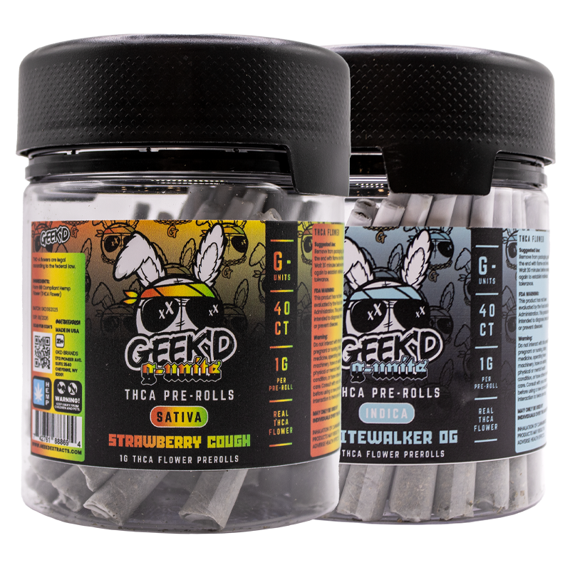 Geek'd Extracts - G-Units THCA Pre-roll - 40ct