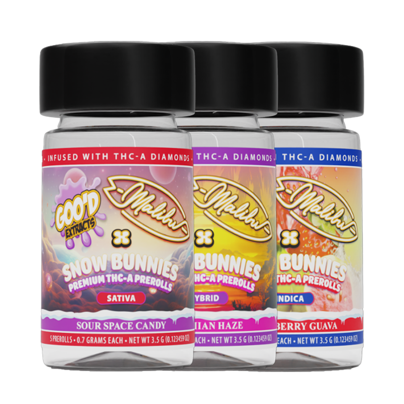 Goo'd Extracts - Malibu Snow Bunnies Pre-Rolls - 5ct