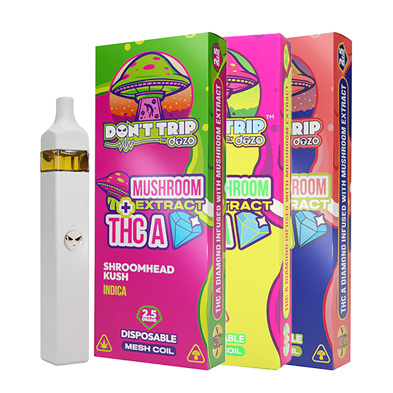 Dozo - Don’t Trip - Mushroom Extract + THCA - Disposable - 2.5g