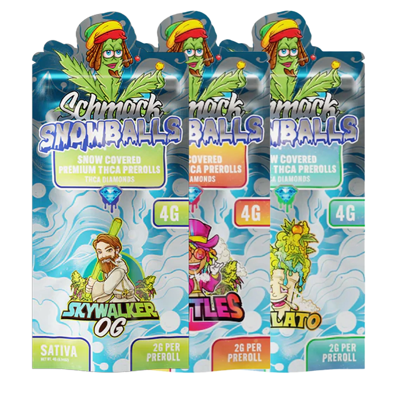 Schmack - Snowballs THCA Diamond Pre-Rolls - 2x2g