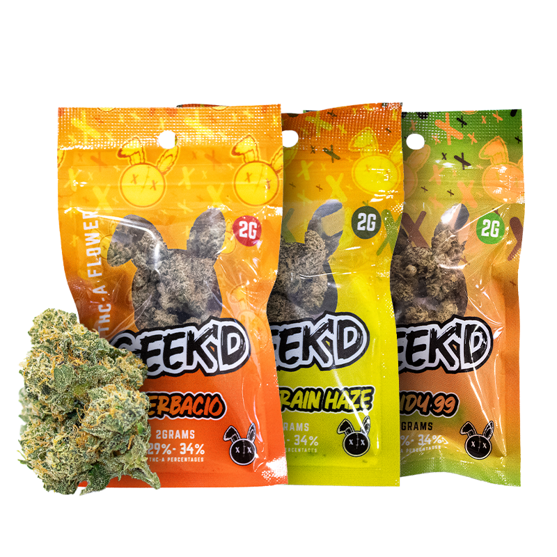 Geek'd Extracts THCA Flower Pack